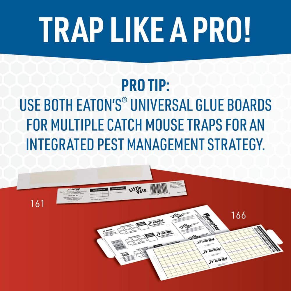 Unscented Glue Board Inserts for Repeater and Little Pete Multi-Catch Mouse Traps (72-Pack) - Hercitys