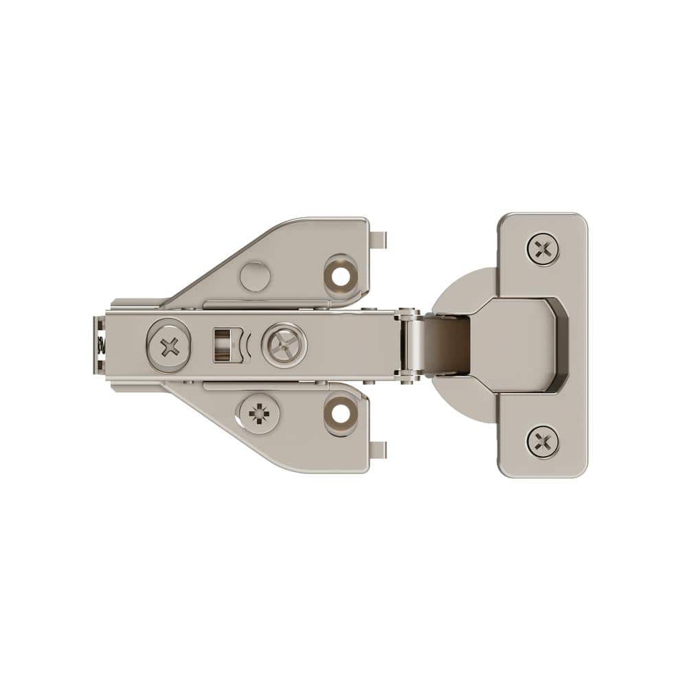Nickel Full Overlay Face Frame Self Close Euro Concealed Cabinet Hinges (2-Pack) - Hercitys