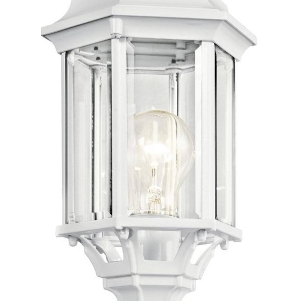 Chesapeake 1-Light Light White Aluminum Hardwired Waterproof Outdoor Post Light with No Bulbs Included (1-Pack) - Hercitys