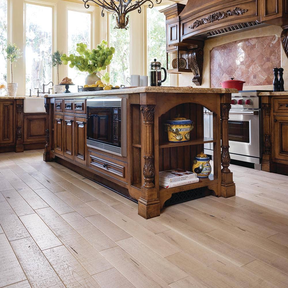 Miramar French Oak 3/4 in. T x 5 in. W Distressed Solid Hardwood Flooring (22.6 sq. ft./case) - Hercitys