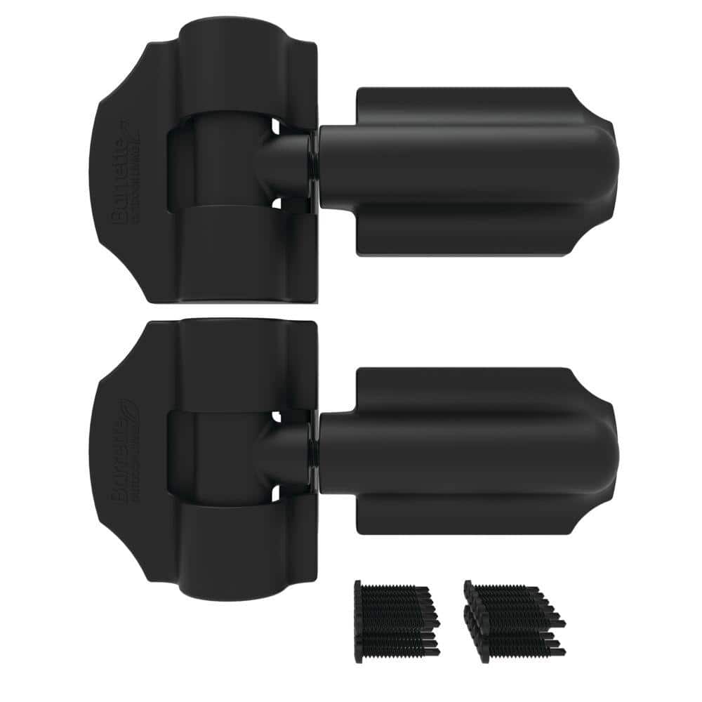 8.937 in. x 5 in. Heavy Duty Black Contemporary Gate Hinge (2-Pack) - Hercitys