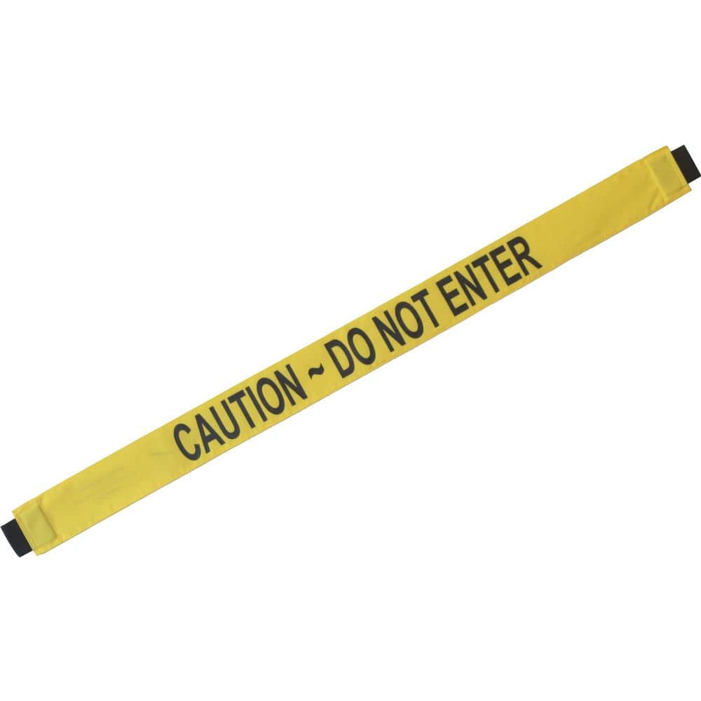 Nylon Caution Do Not Enter Safety Banner with Magnetic Ends. Fit’s a Standard 36 in. W Doorway - Hercitys