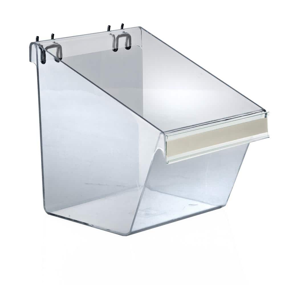 8 in. W x 6 in. D x 9 in. H Display Bucket With C-Channel (4 Pack) - Hercitys