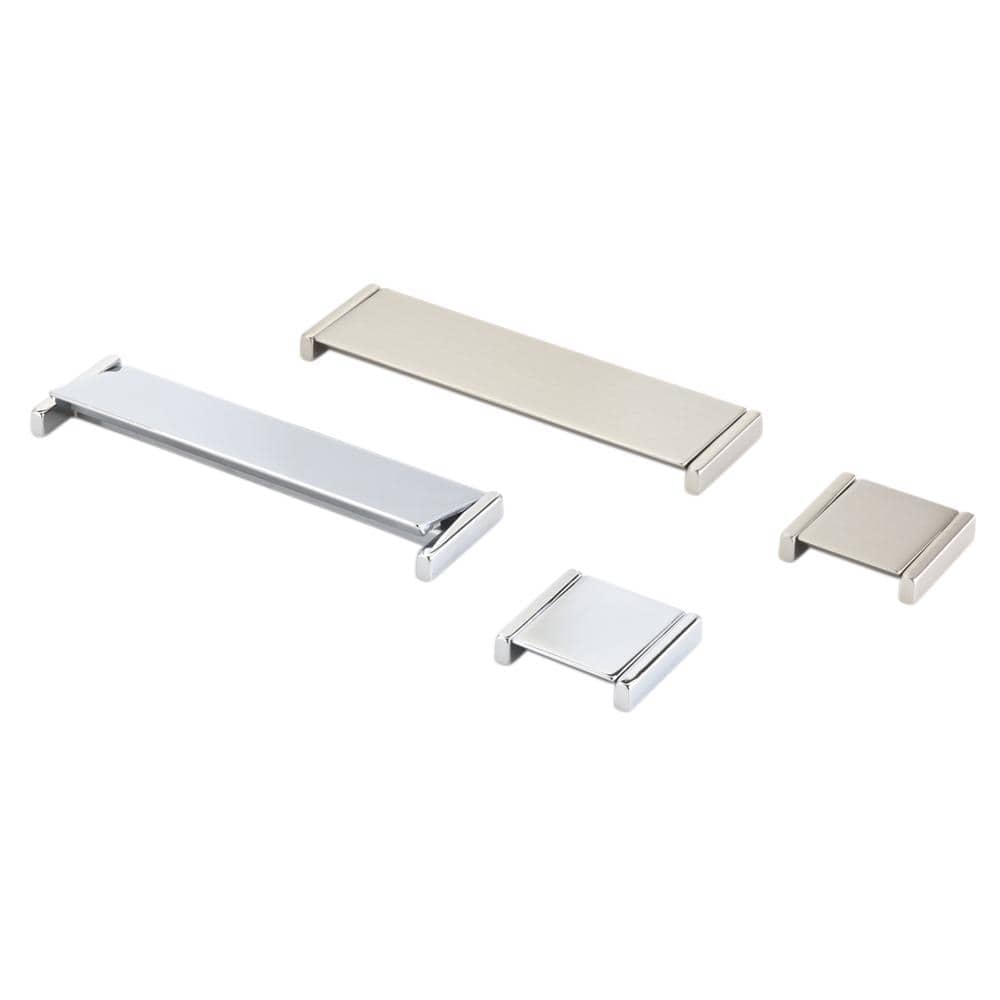 Italian Designs Collection 1.25 in. Center-to-Center Satin Nickel Folding Cabinet Pull - Hercitys