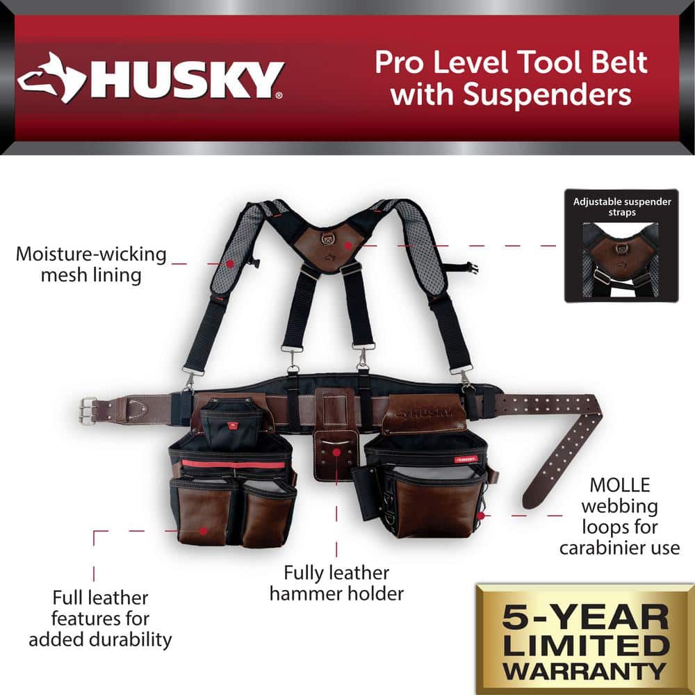 Pro Level Work Tool Belt with Suspenders - Hercitys