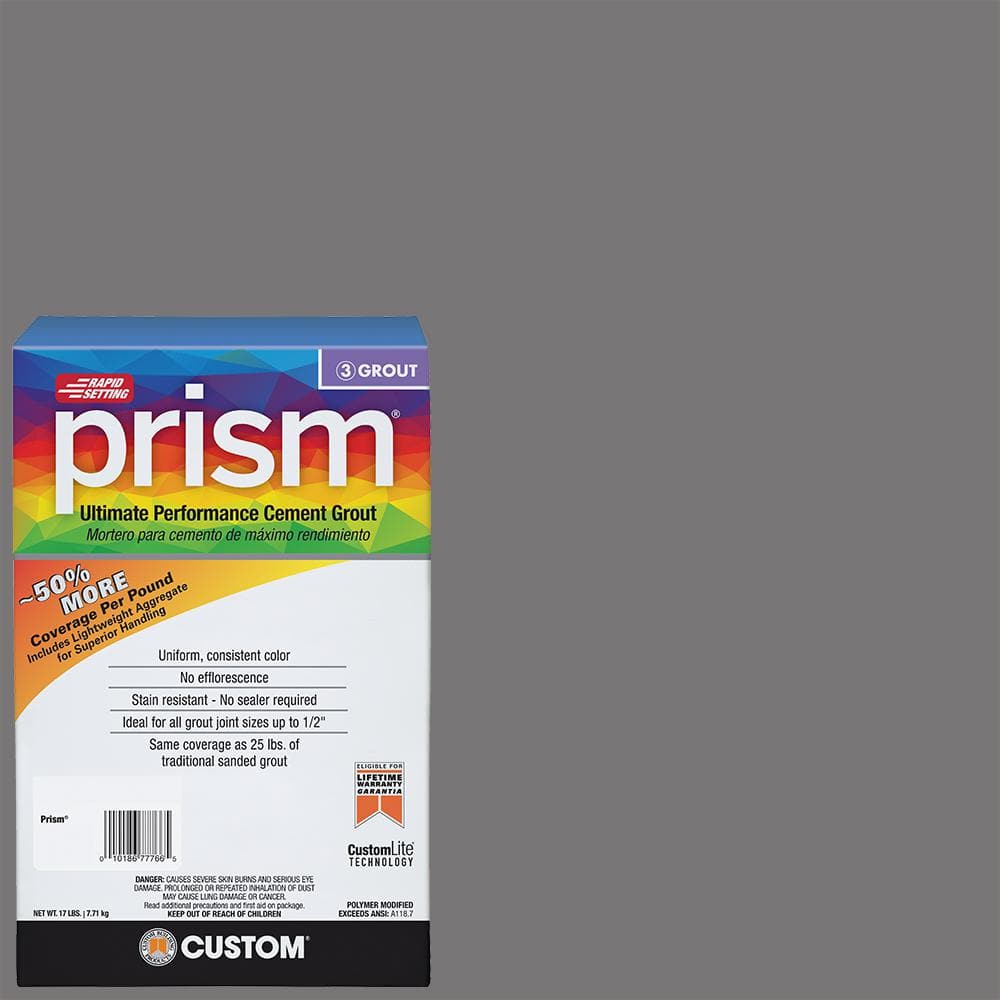 Prism #19 Pewter 17 lb. Ultimate Performance Grout - Hercitys