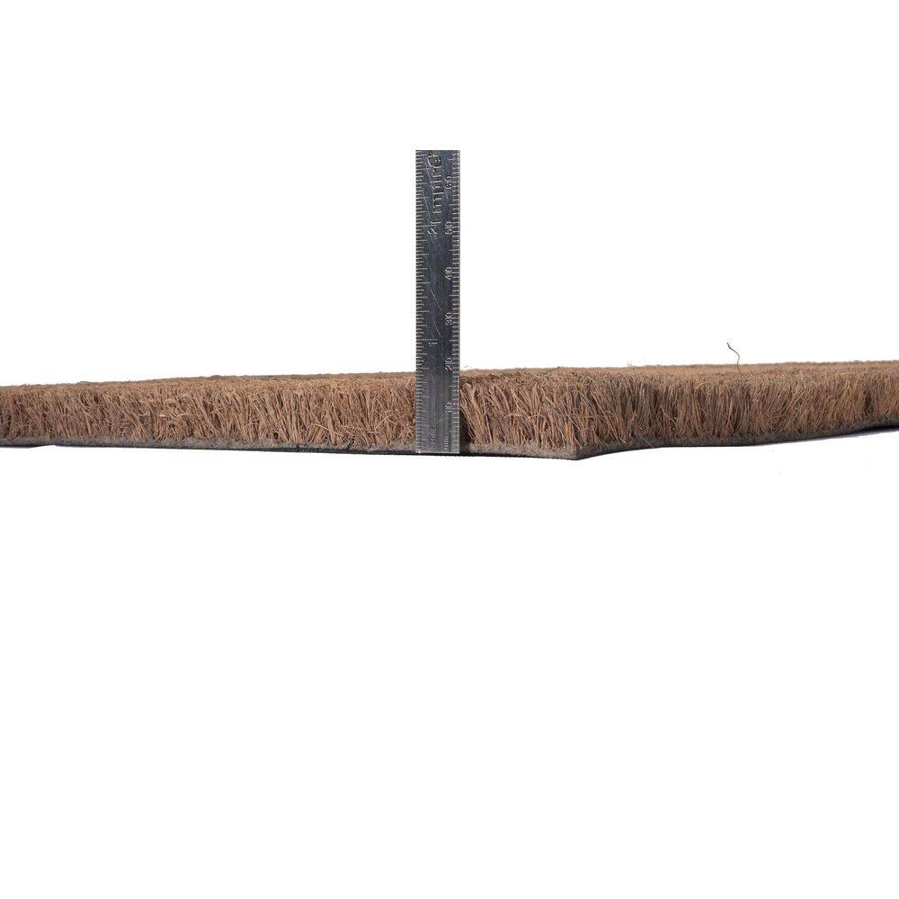 Earthtone Floral Multi Color Daisy 18 in. x 30 in. Coir with PVC Backing Doormat - Hercitys