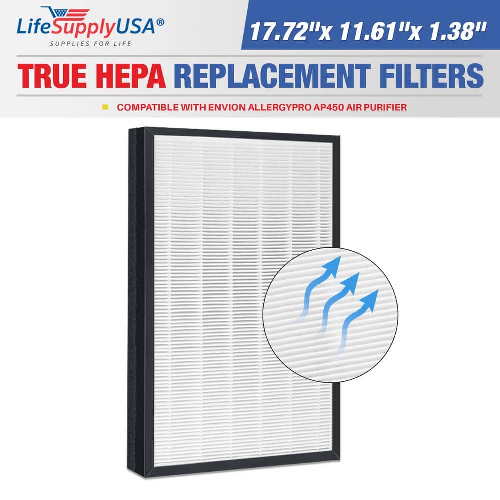 True HEPA Filter Replacement Compatible with Envion AllergyPro AP450 Air Purifier - Hercitys
