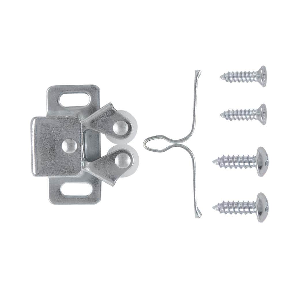 Catches 1-3/16 in. (30 mm) Cadmium Roller Catch with Strike (25-Pack) - Hercitys