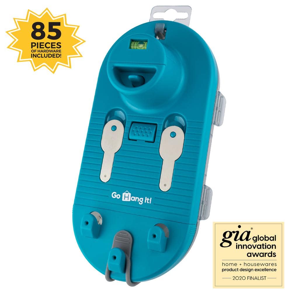 Go Hang It Pro – Picture Hanging and Leveling Tool with Case and Hardware Kit (85-Piece) - Hercitys