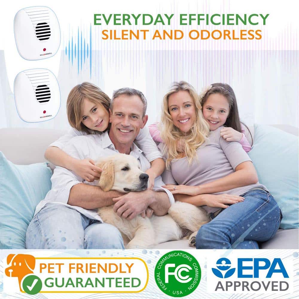 Ultra-Sonic Pest Repeller with AC Outlet and Night Light (3-Pack) - Hercitys