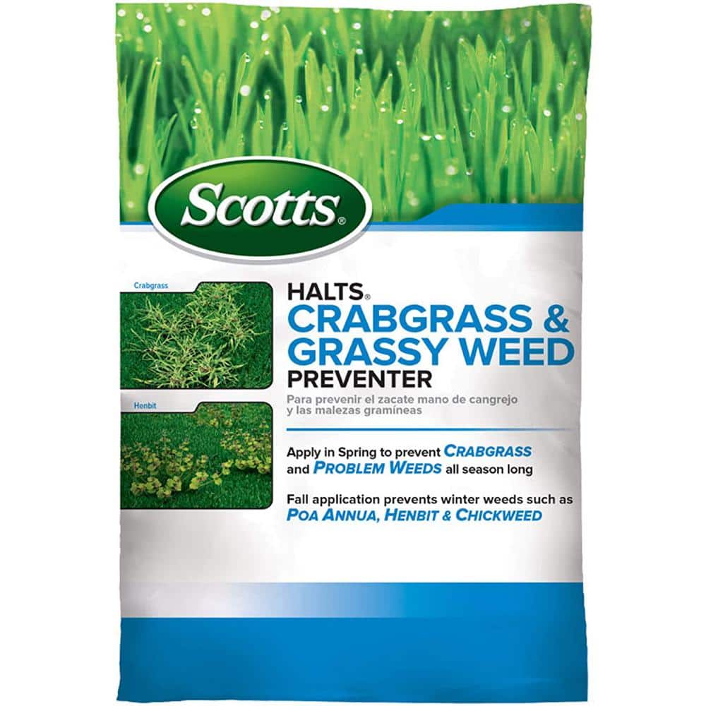 Halts Crabgrass and Grassy Weed Preventer 10.06 lbs. 5,000 sq. ft. For Use on Lawns, Also Prevents Henbit and Chickweed - Hercitys