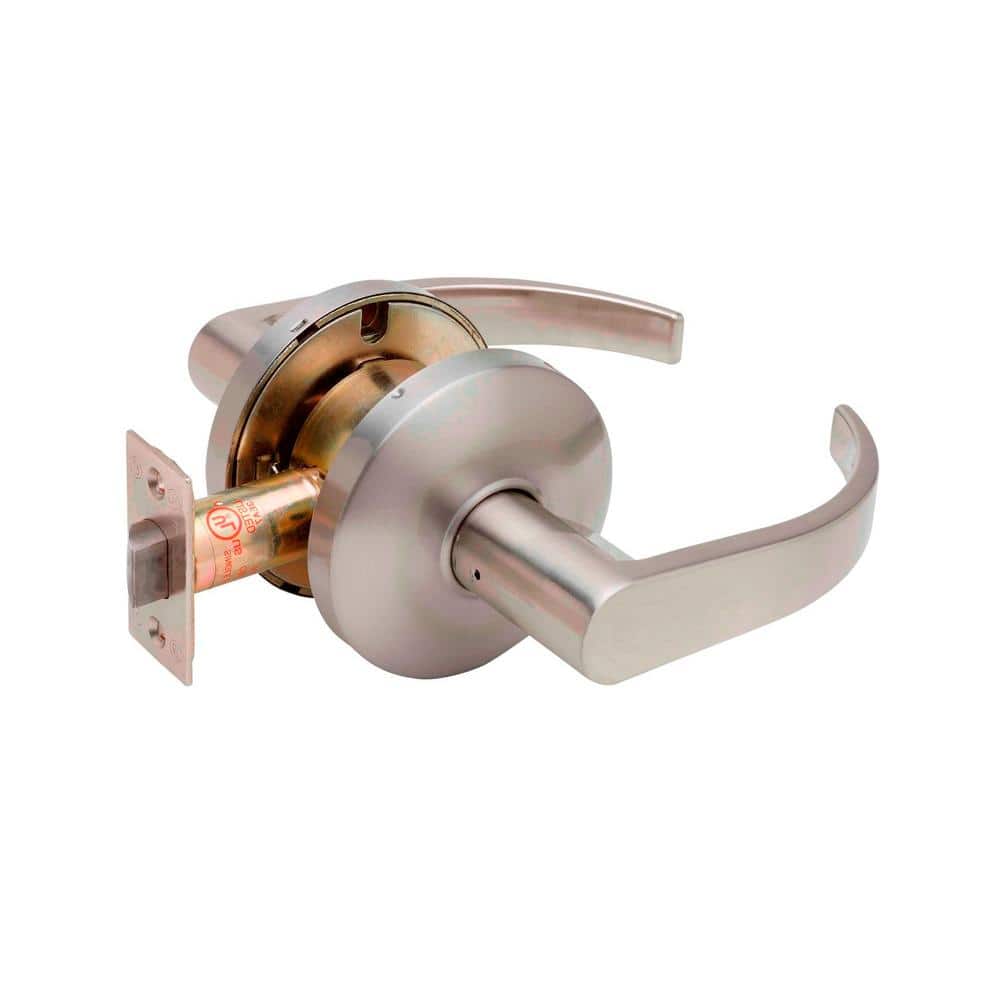 Grade 2 Erin Satin Stainless Cylindrical UL Passage Hall/Closet Door Handle - Hercitys