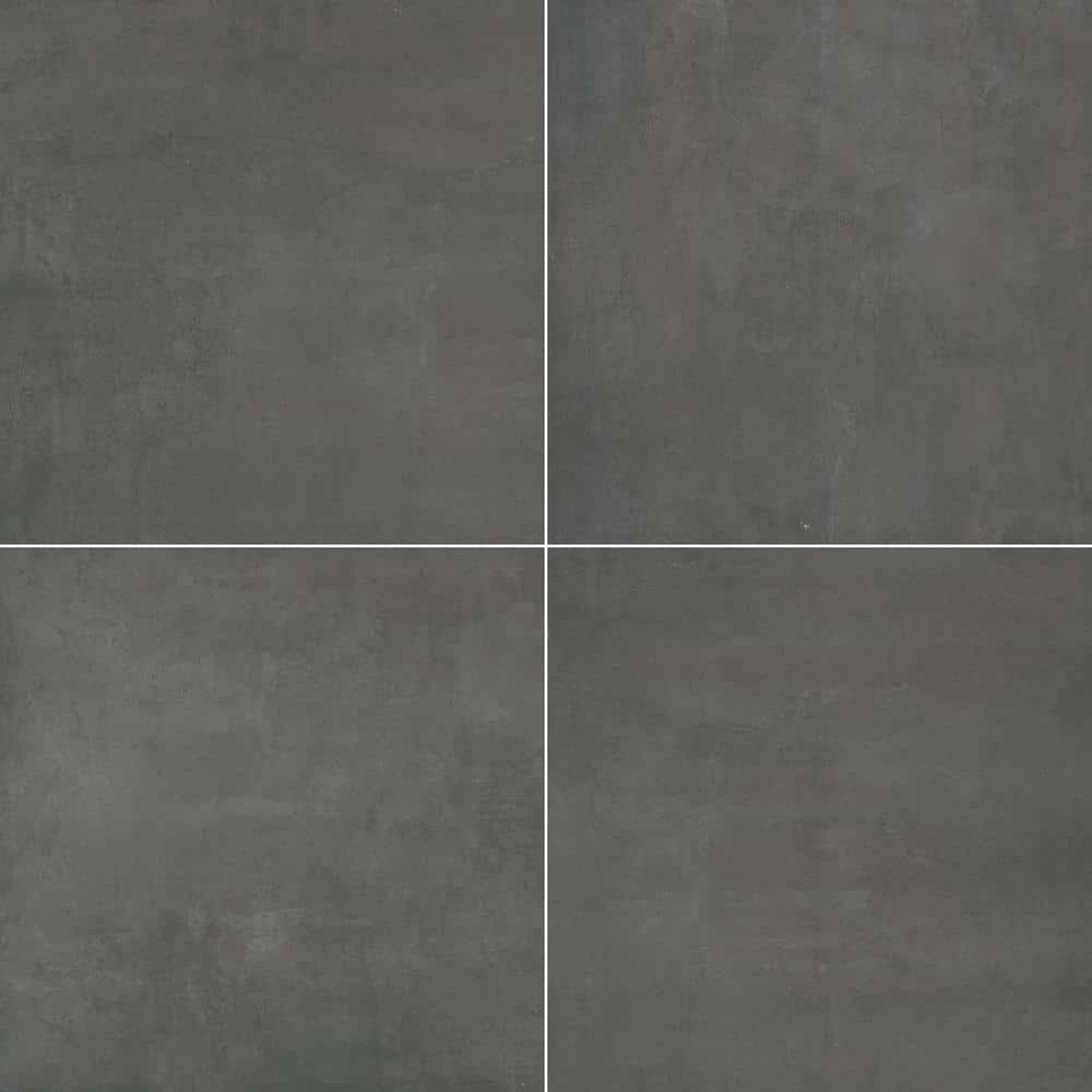 Praia Grey 2 cm. x 24 in. x 24 in. Matte Porcelain Stone Look Paver Tile (8 sq. ft./case) - Hercitys