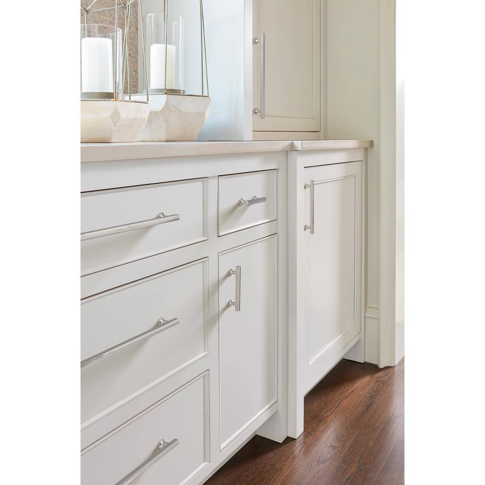 Everett 10-1/16 in. (256mm) Modern Polished Nickel Bar Cabinet Pull - Hercitys