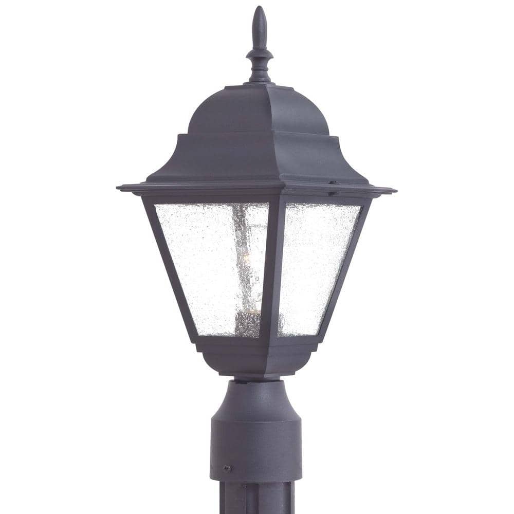 Bay Hill 1-Light Black Outdoor Post Lantern - Hercitys