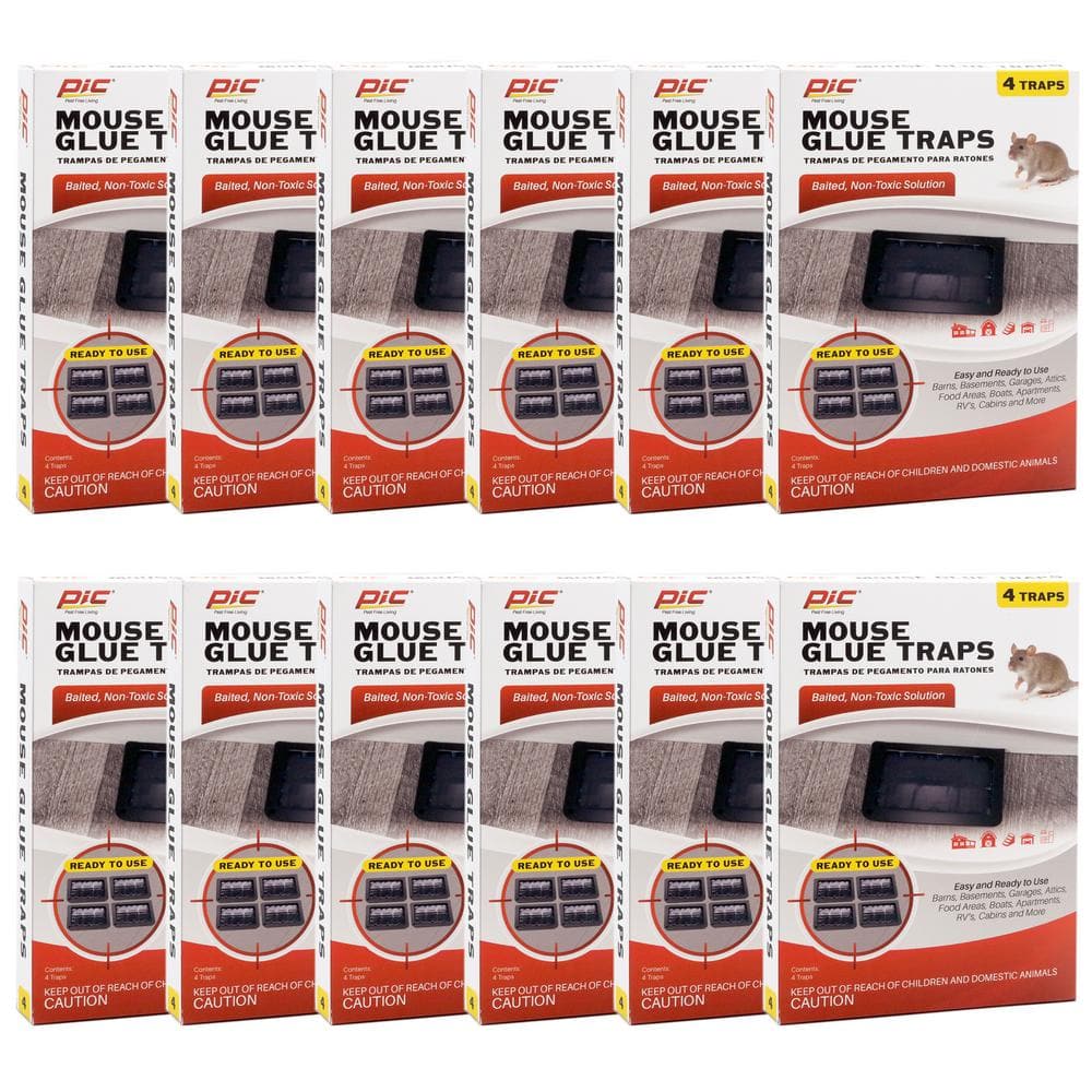 Baited Mouse Glue Traps (48-Pack) - Hercitys