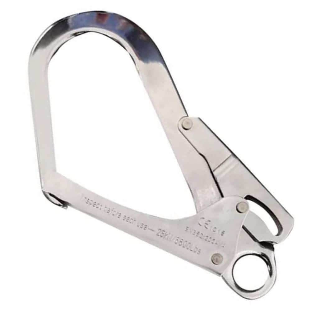 Lanyard Series 4 ft. Retractable Lifeline with Double Lock Rebar Snap Hook and Multifunctional Carabiners in 2 Pack - Hercitys