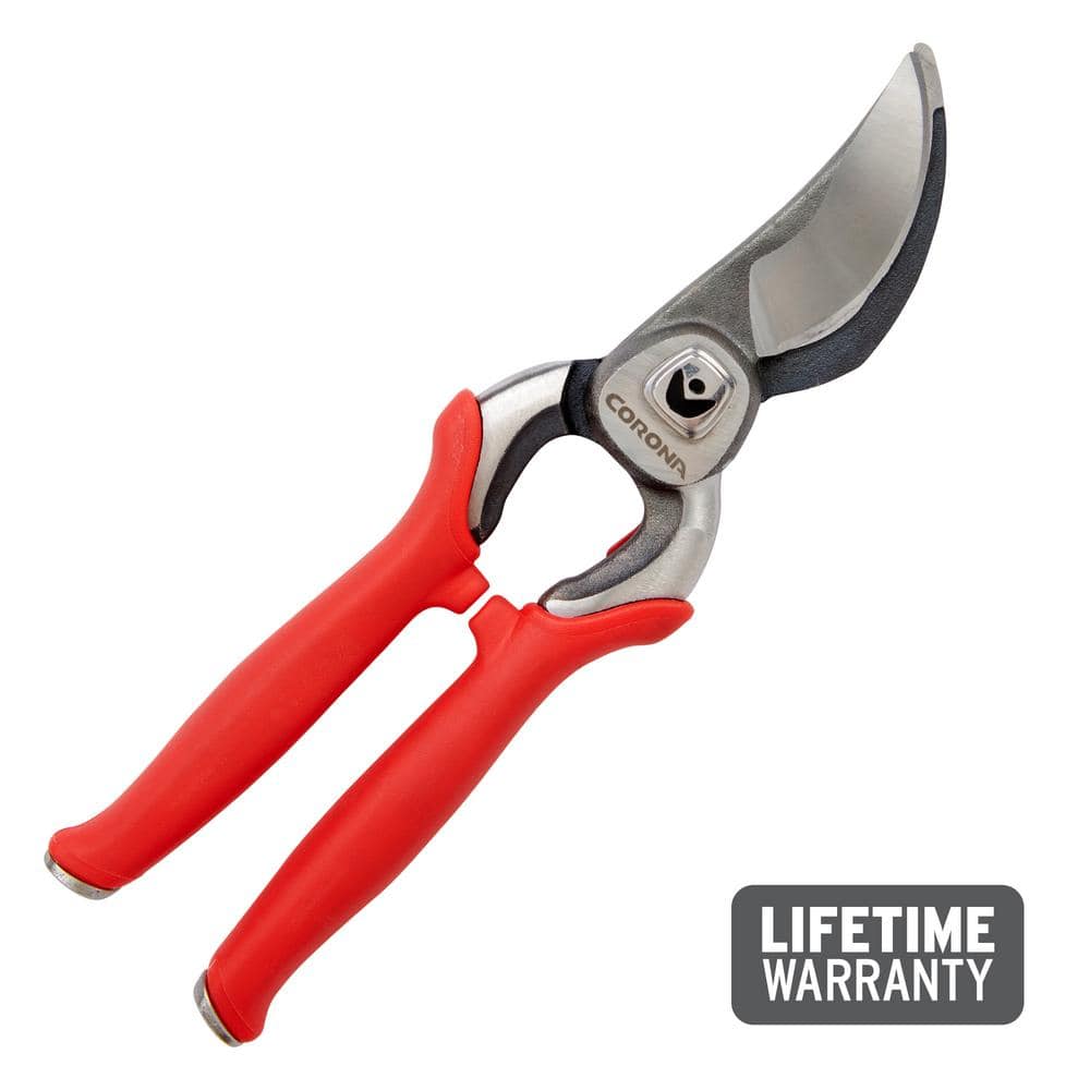 DualCUT 3 in. High Carbon Steel Blade with Full Steel Core Handles Bypass Hand Pruner - Hercitys