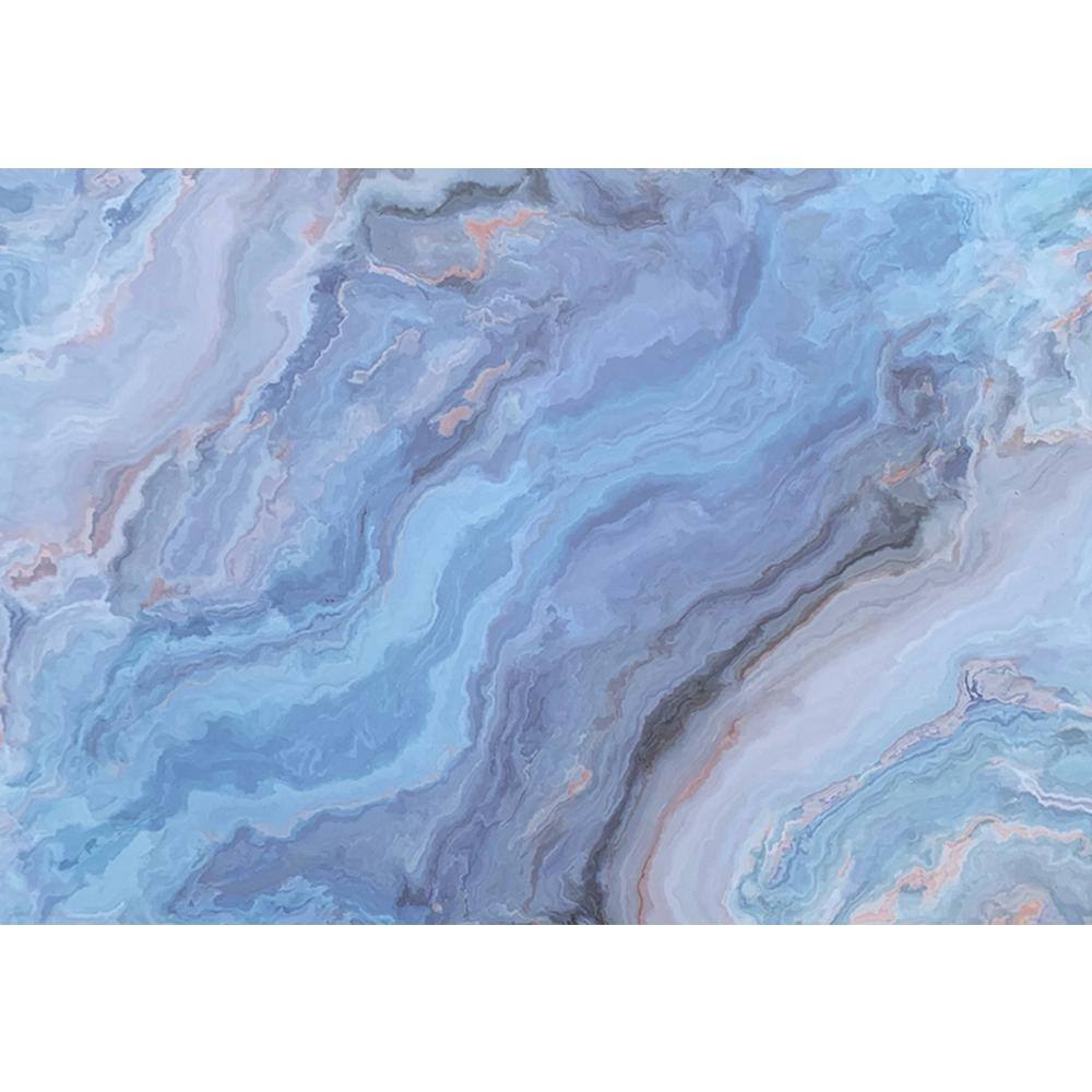 Marble 18 in. x 12 in. Navy Blues Cork Placemat (Set of 4) - Hercitys