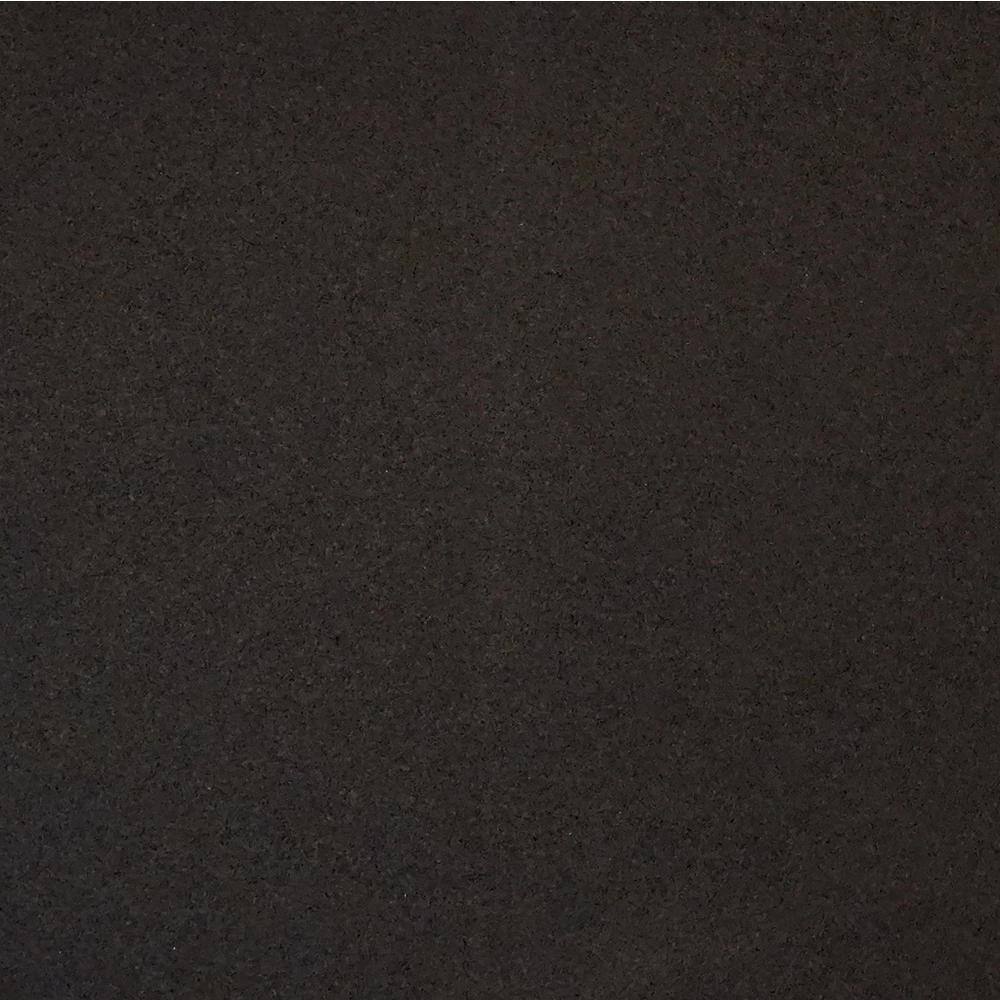Black 18 in. W x 18 in. L x 0.3 in. Thick Rubber Gym/Weight Room Flooring Tiles (14.3 sq. ft.) (6-Pack) - Hercitys