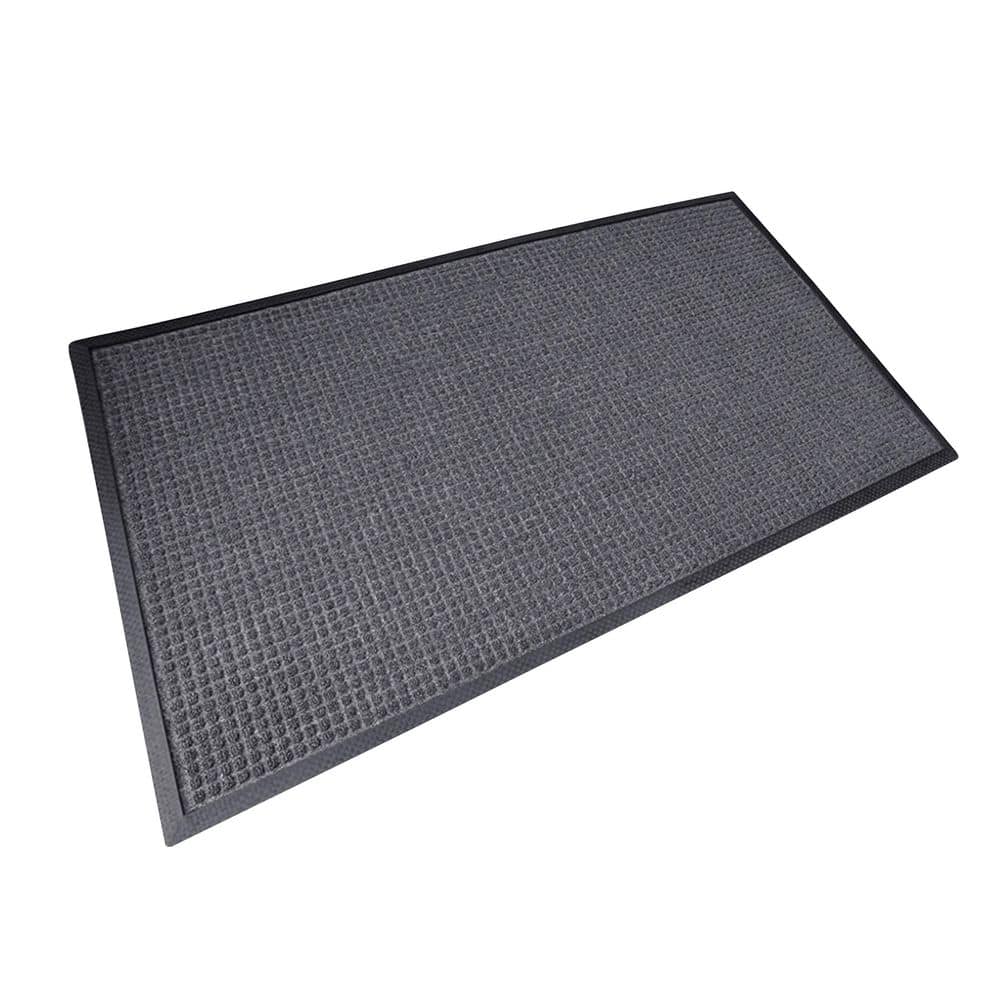 Rhino Mats – Town N Country Charcoal 24 in. x 36 in. Rubber Non-Slip Indoor Outdooor Entryway Floor Mat - Hercitys