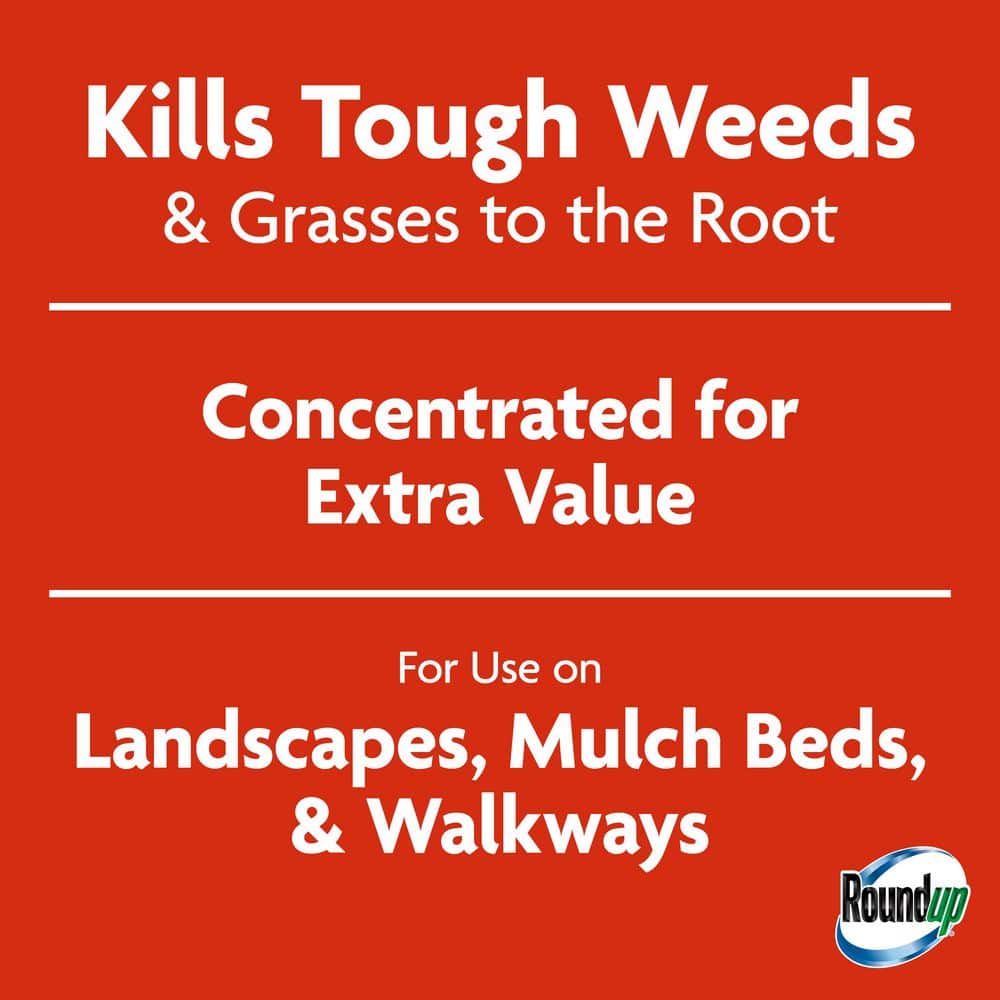 64 fl. oz. Weed & Grass Killer4 Concentrate, Use In and Around Flower Beds, Walkways and other areas of your yard - Hercitys