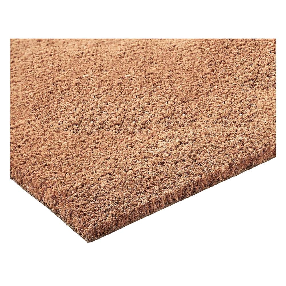 Natural 24 in. x 48 in. Coir and Vinyl Door Mat - Hercitys