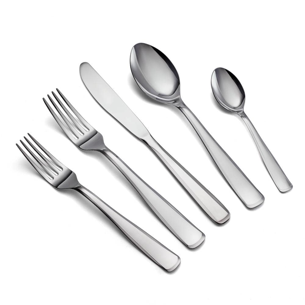 Pacific 20-Piece 18/10 Stainless Steel Flatware Set - Hercitys