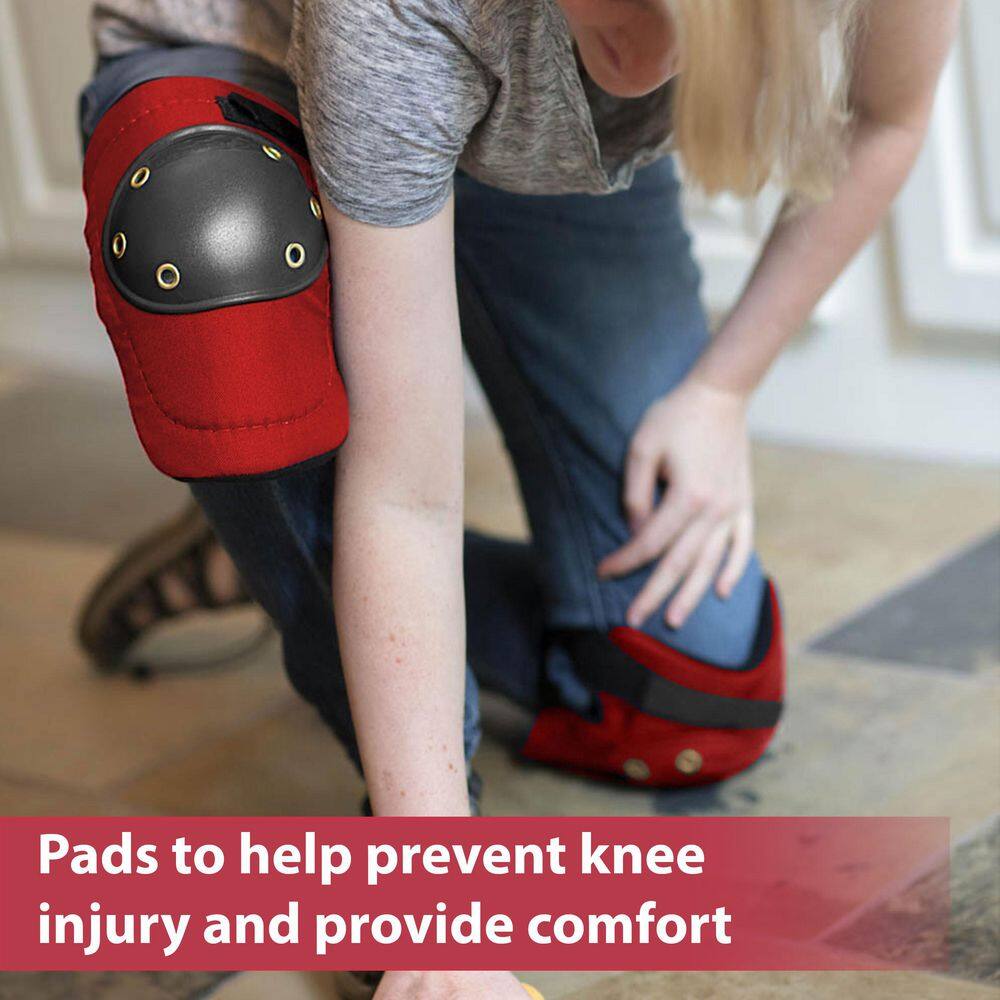 Tough Cap Thick Foam Padding, Adjustable Elastic Straps (RED) - Hercitys