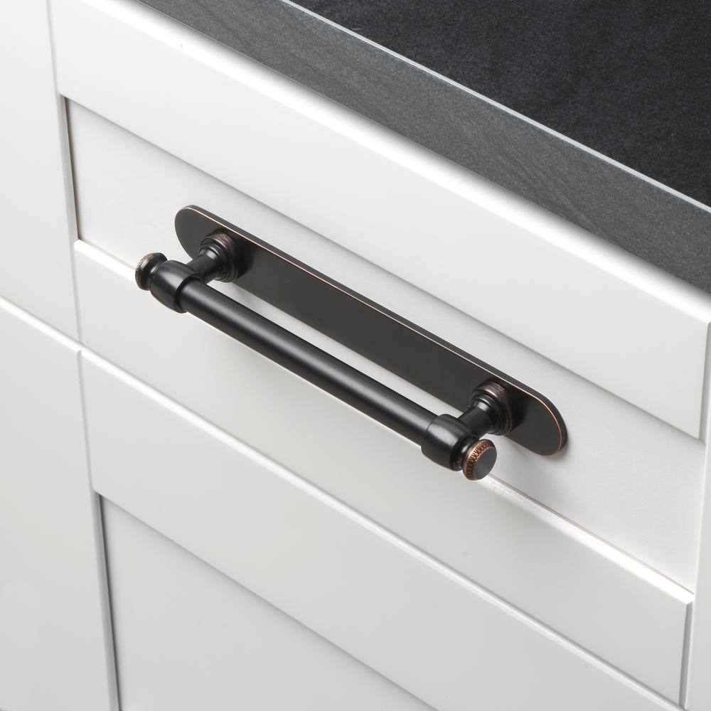 7-1/4 in. Rounded Cabinet Backplate 5-1/16 in. Center to Center, 7343-128-ORB - Hercitys