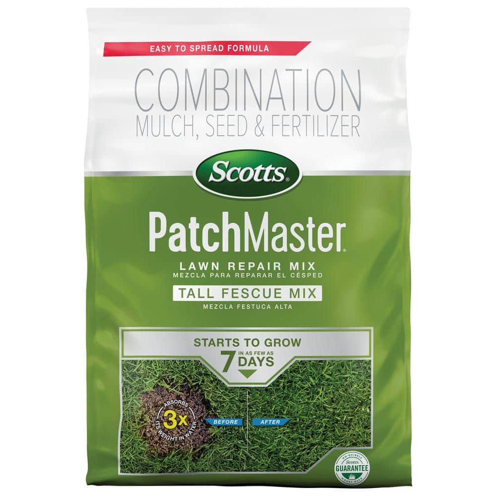 PatchMaster 10 lbs. Lawn Repair Mix Tall Fescue Mix, Combination Grass Seed, Fertilizer, and Mulch - Hercitys