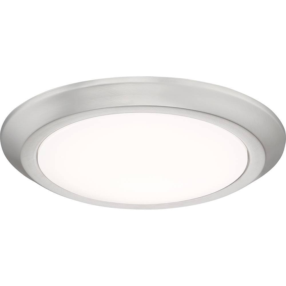 Verge 12 in. Brushed Nickel LED Flush Mount - Hercitys
