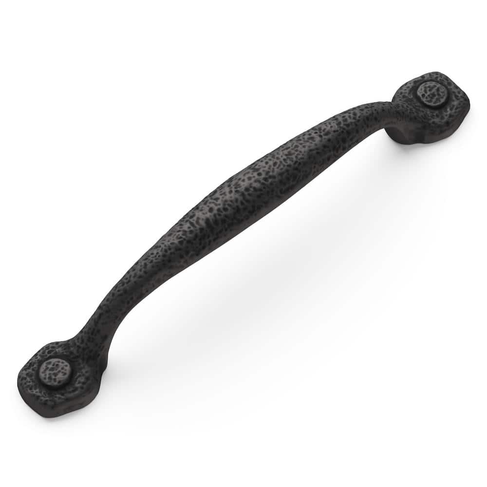Refined Rustic 5-1/16 in. Modern Black Iron Cabinet Bar Pull Handle for Kitchen, Bathroom and Furniture (10-Pack) - Hercitys