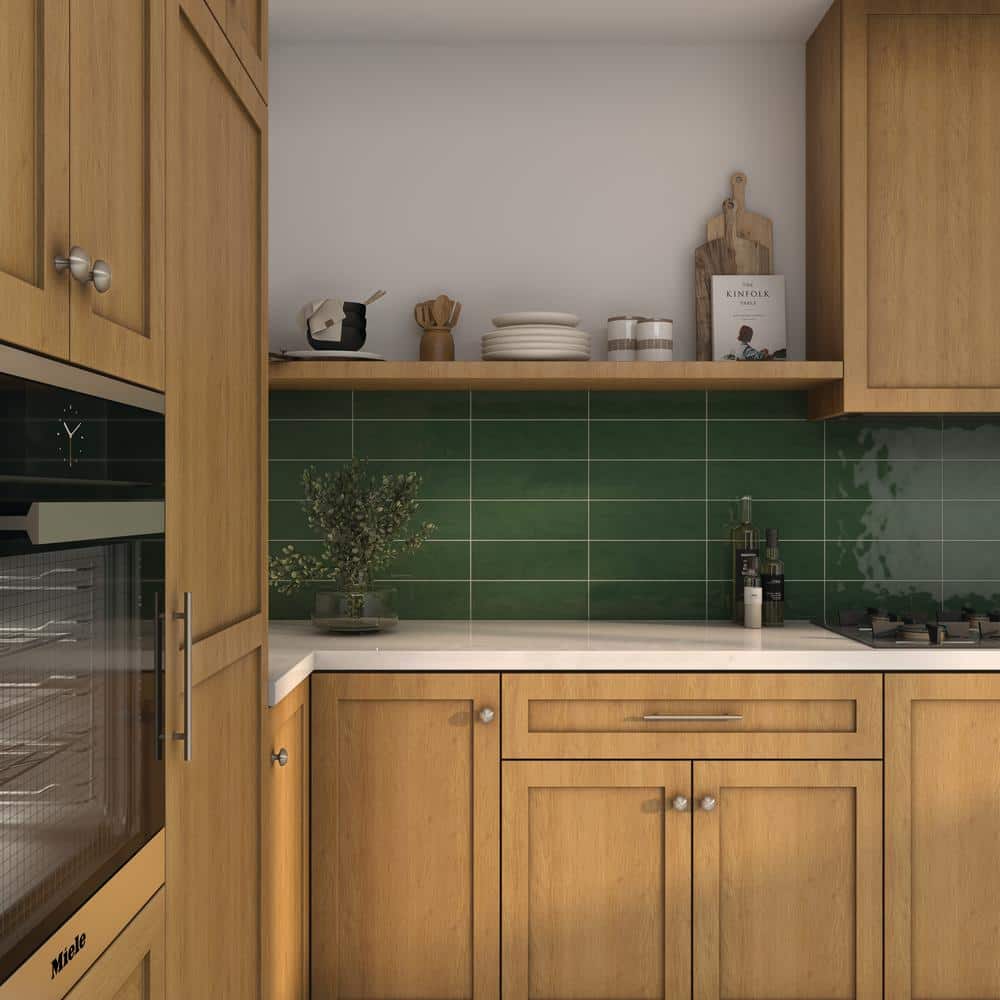 LuxeCraft Cyclade 4-1/4 in. x 12-7/8 in. Glazed Ceramic Subway Wall Tile (10.64 sq. ft./Case) - Hercitys