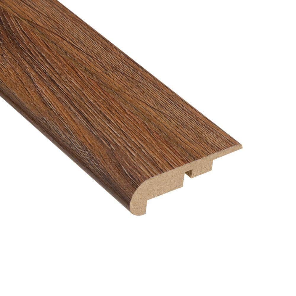 Palace Oak Dark 7/16 in. Thick x 2-1/4 in. Wide x 94 in. Length Laminate Stairnose Molding - Hercitys
