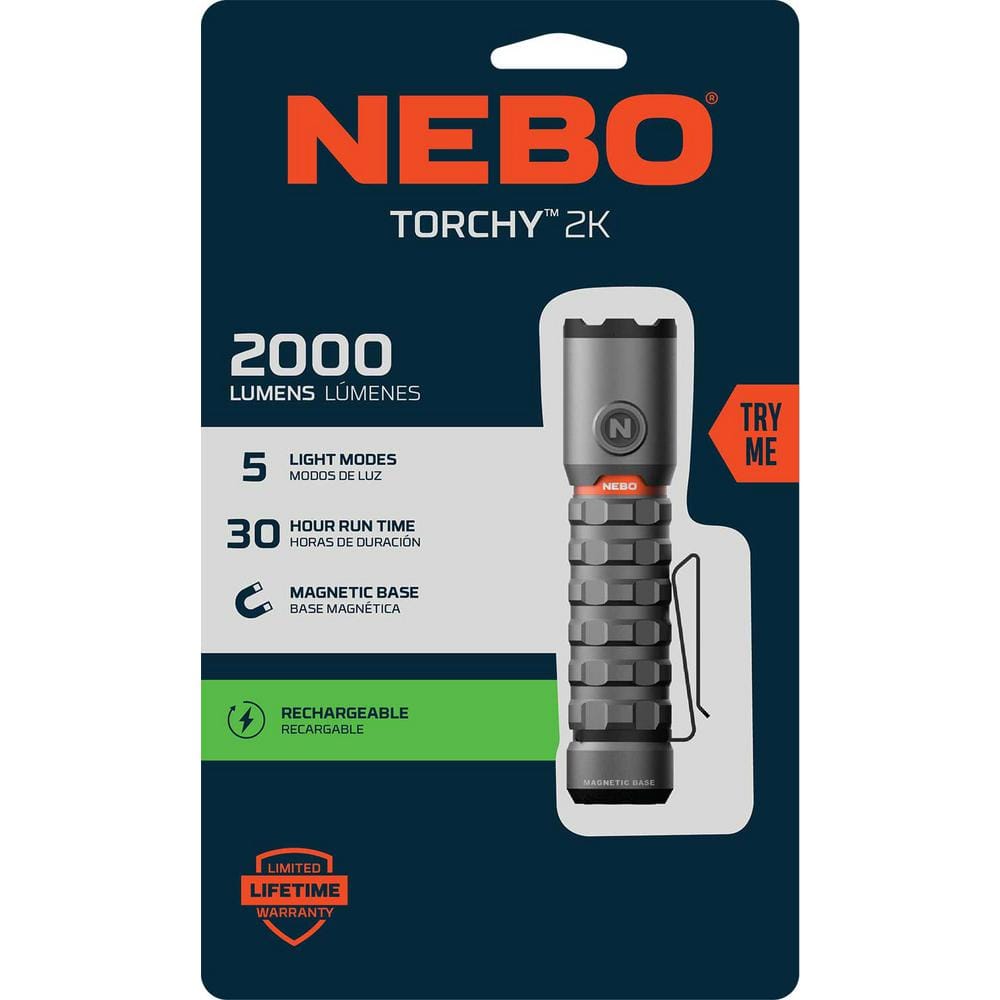 Torchy 2000 Lumen Rechargeable Flashlight - Hercitys