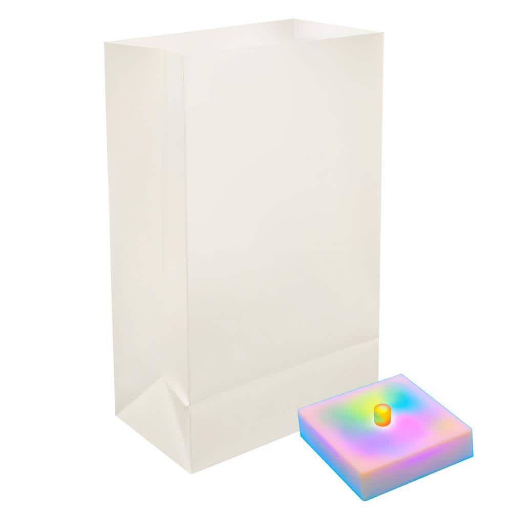 Battery Operated Luminaria Kit with Timer – Color Changing (6-Count) - Hercitys