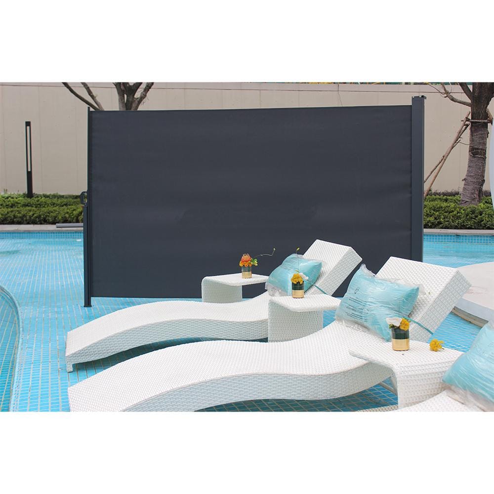 70 in. Aluminum Privacy Screen Garden Fence - Hercitys