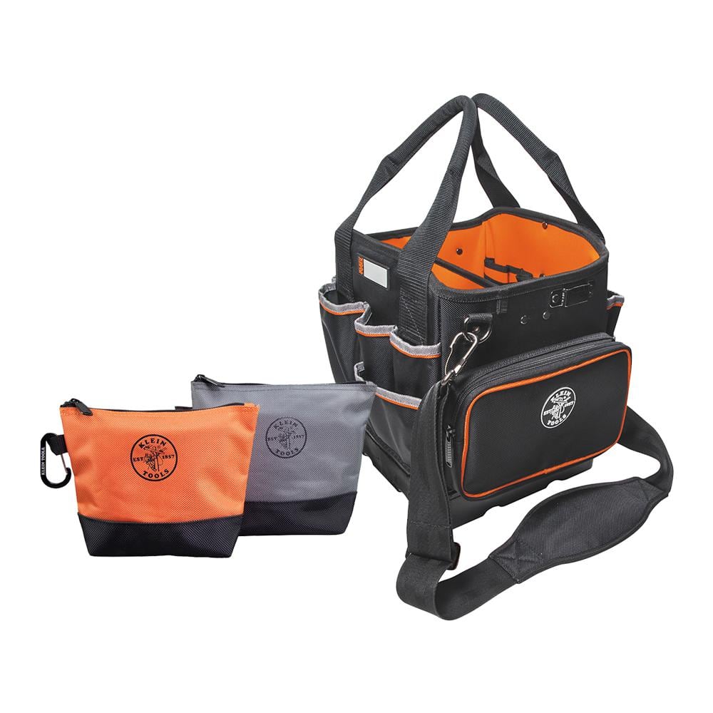Tradesman Pro 10 in. Tote Organizer and 9 in. Stand-Up Zipper Tool Bag Set - Hercitys