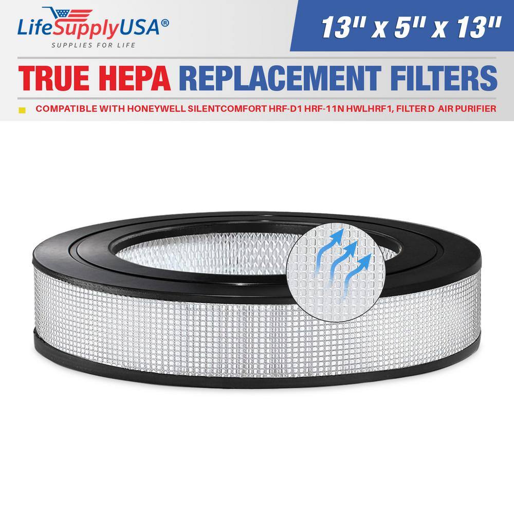 True HEPA Filter Replacement Compatible with Honeywell Silent comfort HRF-D1 HRF-11N HWLHRF1, Filter D Air Purifier - Hercitys
