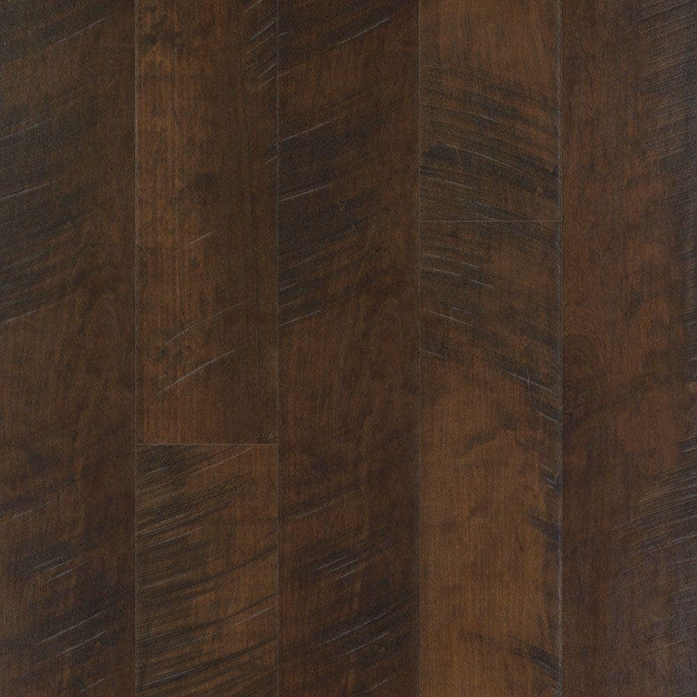 Outlast+ Molasses Maple 12 mm T x 6.1 in. W Waterproof Laminate Wood Flooring (16.12 sq. ft./case) - Hercitys