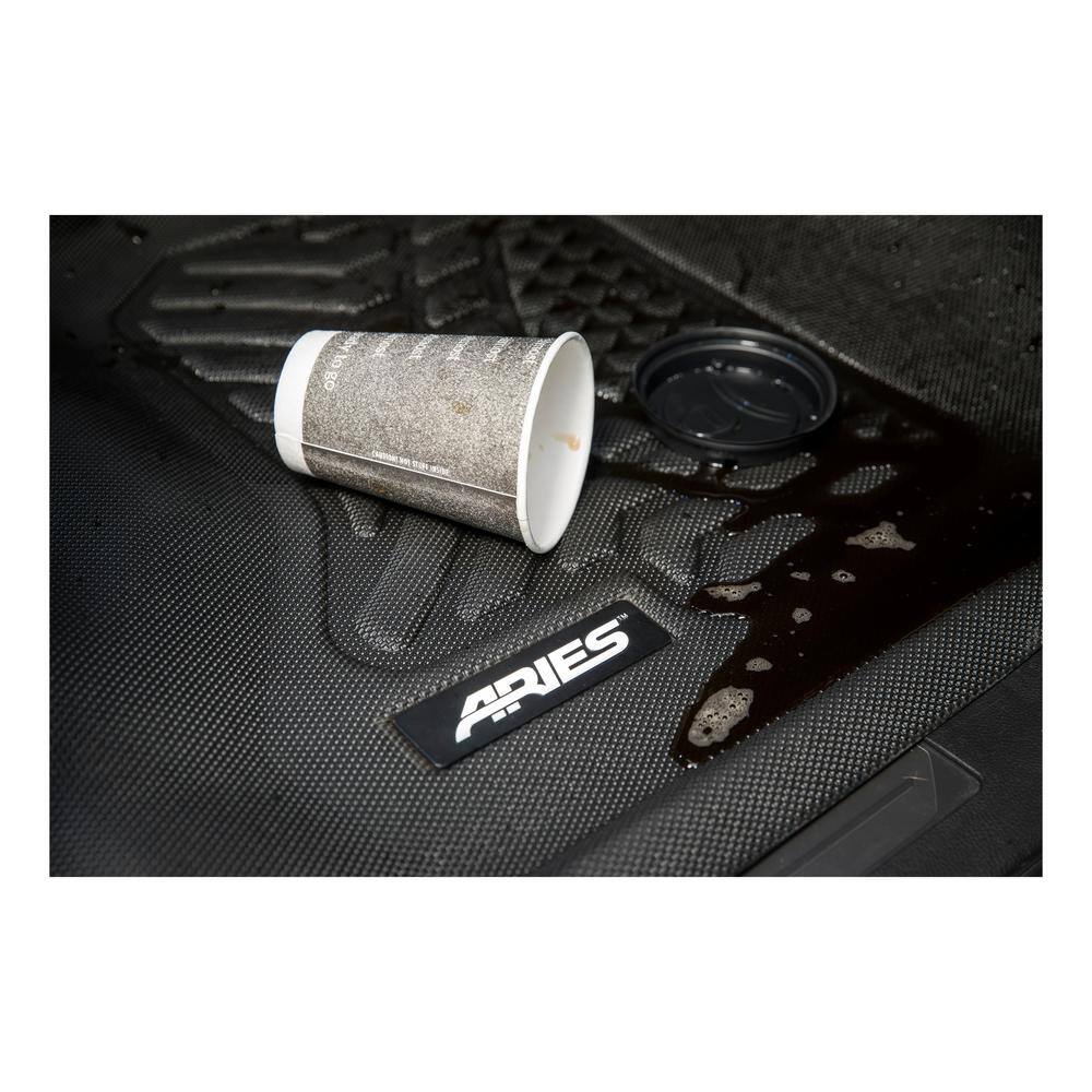 StyleGuard XD Black Custom Heavy Duty Floor Liners, Select Ford Flex SEL (No Rear Arm Rest), 2nd Row Only - Hercitys