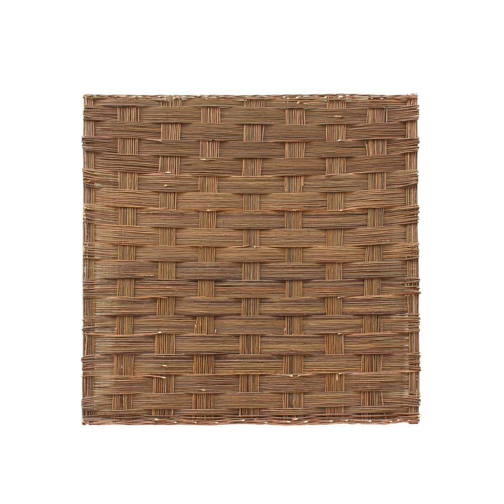 72 in. W x 72 in. H Braided Willow Fence Panel - Hercitys