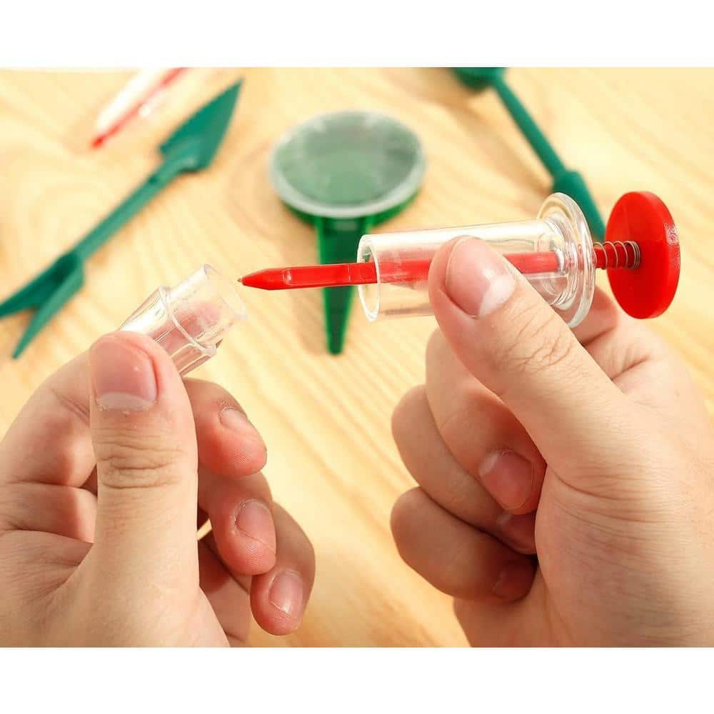 Mini Sowing Seed Dispenser, Small Seed Spreader with Seedlings Dibber Widger for Garden (6-Pieces) - Hercitys