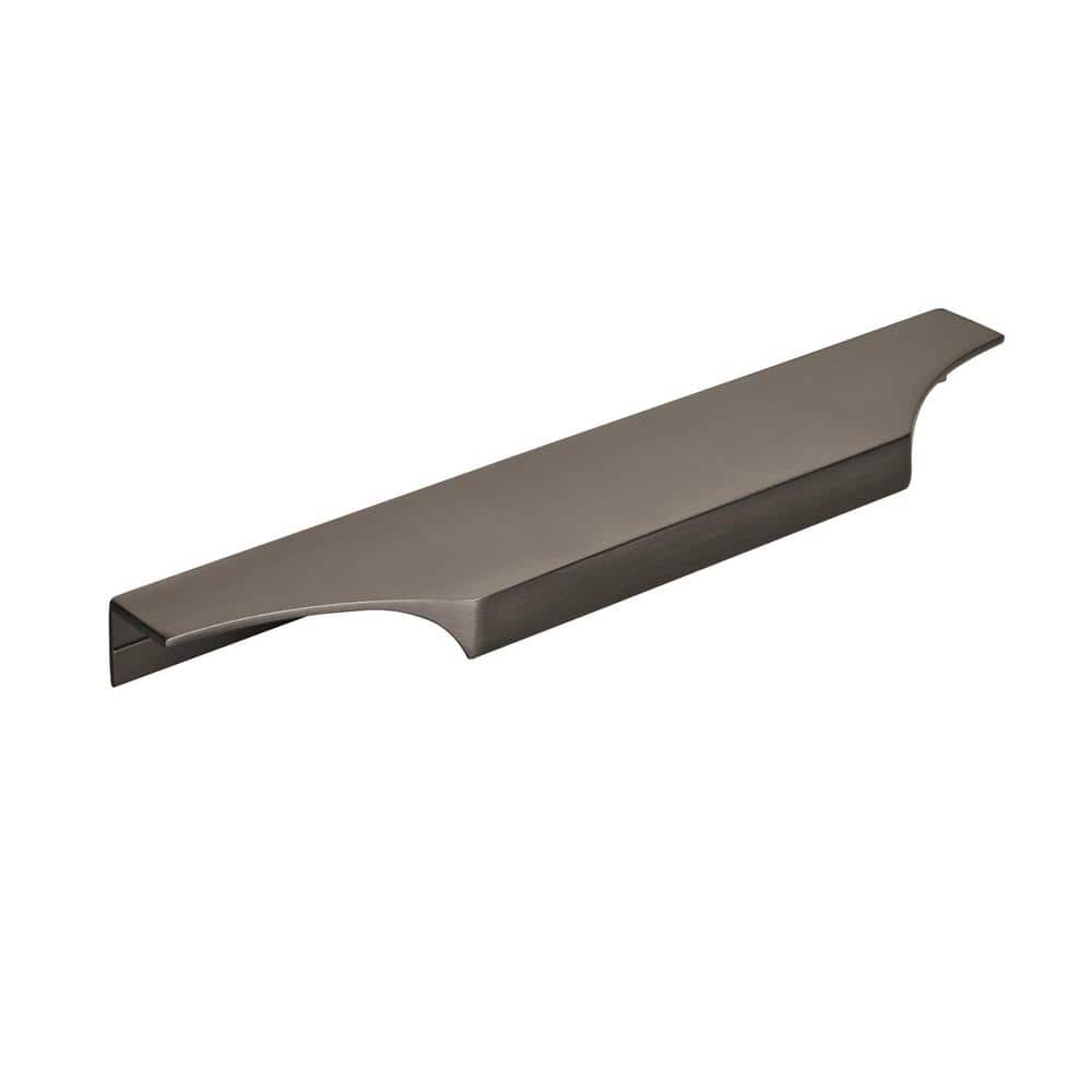 Extent 8-9/16 in. (217mm) Modern Black Chrome Cabinet Edge Pull - Hercitys