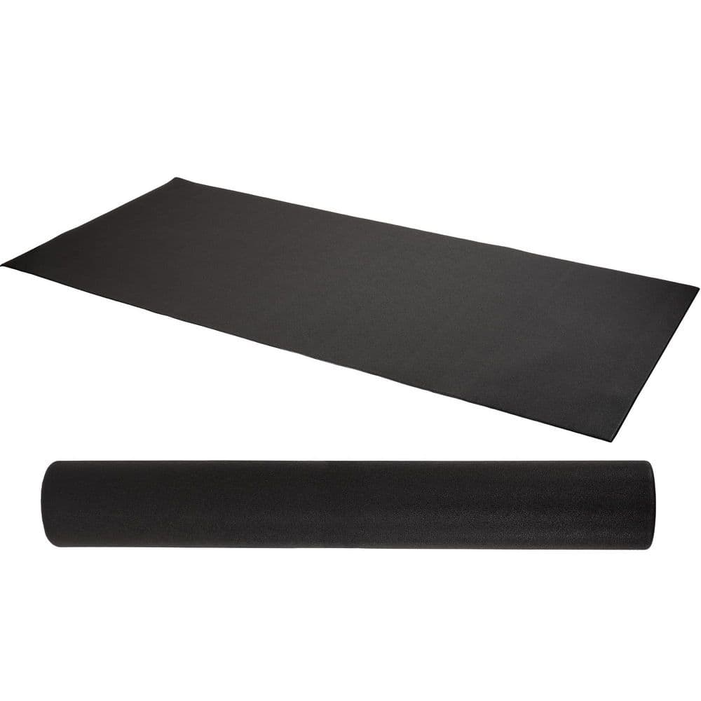 Black 30 in. W x 60 in. L x 0.25 in. T EVA Foam Gym Flooring Mat (12.5 sq. ft.) - Hercitys
