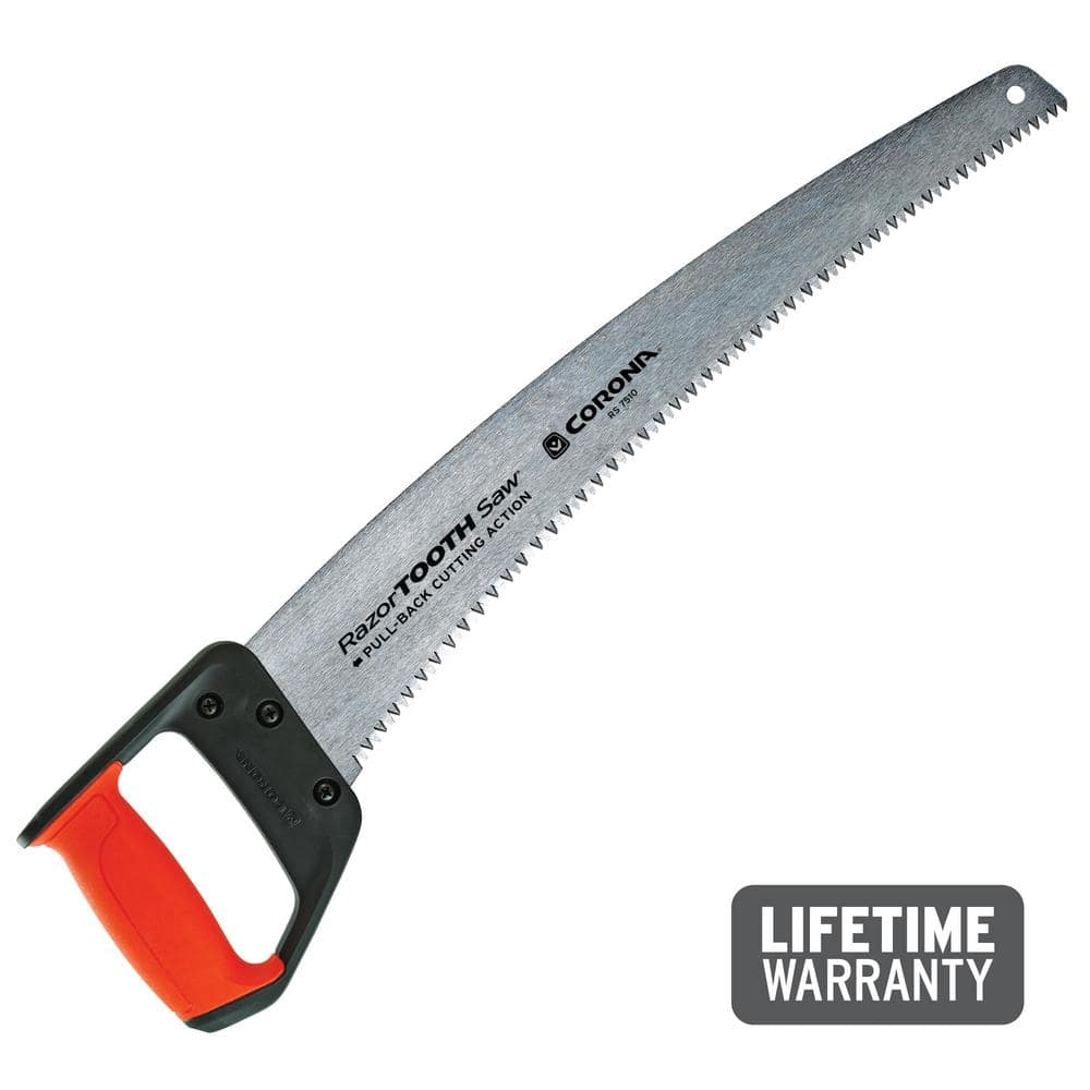 RazorTOOTH 18 in. High Carbon Steel Blade with Ergonomic D-Handle Grip Heavy Duty Pruning Saw - Hercitys
