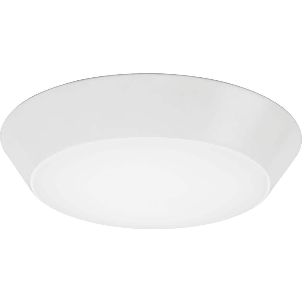Wet Location Rated Versi Lite 28-Watt Textured White Integrated LED Flushmount - Hercitys
