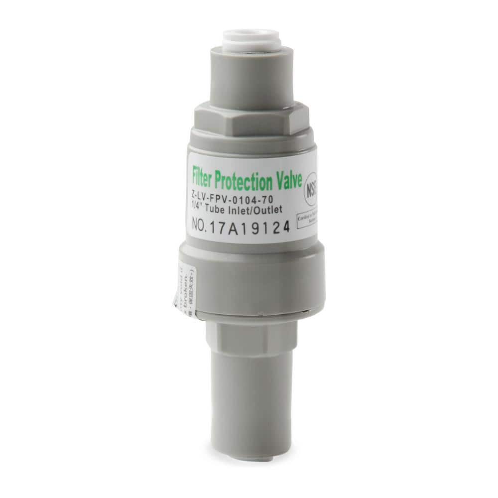 Pressure Regulator and Protection Valve for Water Filters, 1/4- in. Quick Connect, Max 70 psi - Hercitys